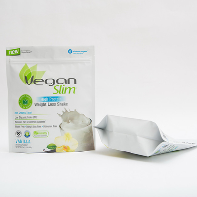 Das Verpacken der Lebensmittel 1.5LB 100mm sackt den proteinreichen Plastik-140 MIC Zip Lock Stand Up Beutel ein