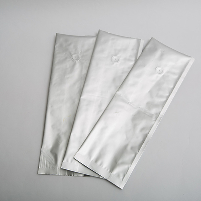 Das silberne ungedruckte Folien-Kaffee-Zipverschluss-Verpacken der Lebensmittel sackt Seitenkeil mit Ventil ein