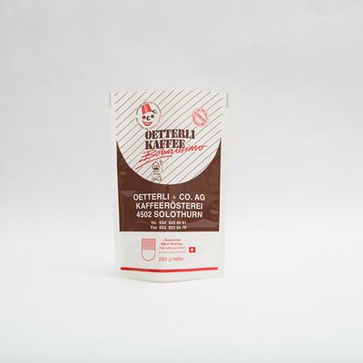 Glatter Oberflächenkaffee-Verpackentaschen ohne Kaffee-Tasche des Reißverschluss-250g