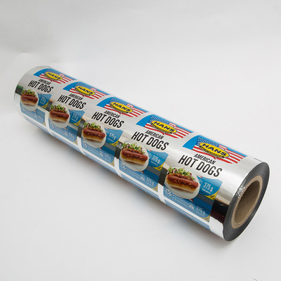 Silberner Druck-Lidding Film VMPET-PET Metallzied, der mit klarem Fenster verpackt
