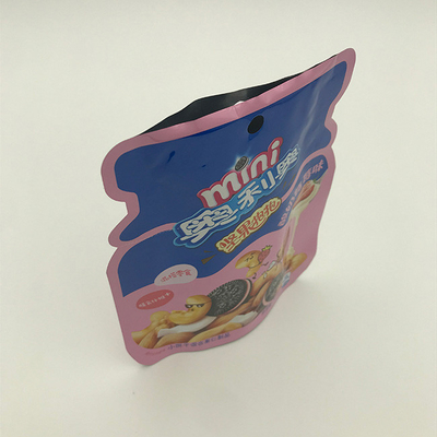 kundenspezifische geformte Taschen 60g 100g lamellierten Plastikzipverschluss-Beutel-Seiten-Keil