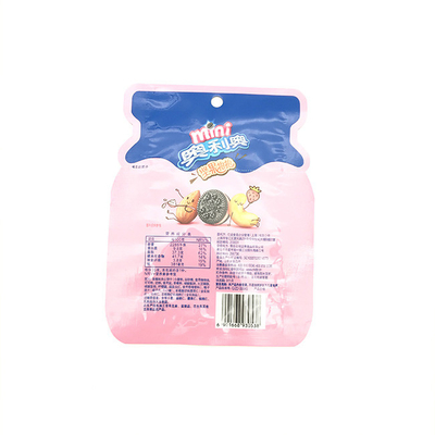 kundenspezifische geformte Taschen 60g 100g lamellierten Plastikzipverschluss-Beutel-Seiten-Keil