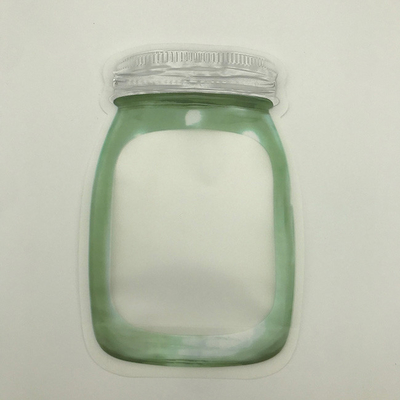 Wegwerf-kundenspezifisches PET12 geformt sackt Plastikreißverschluss-Beutel des freien Raumes 80g ein