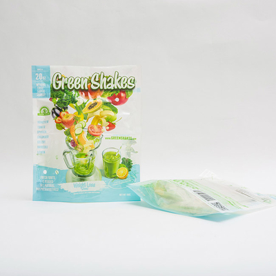 Fertigen Sie Obst- und GemüseVerpackenreißverschluss-Beutel-Selbstverschluss-Plastiktasche kundenspezifisch an