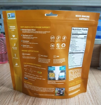 PET 7.9OZ druckte recyclebare Beutel-Verpacken- der Lebensmittelgewohnheit 100% wiederversiegelbare Nahrungsmitteltaschen