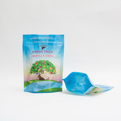 Gewohnheit 12OZ 100mm druckte den Plastikreißverschluss-Beutel mit Reißverschluss, der für Granola-Getreide verpackt