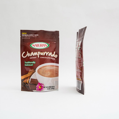 Stand-oben Beutel 340g Champurrado sofortige verpackende Tasche Hocolate mit Reißverschluss