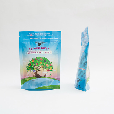 Gewohnheit 12OZ 100mm druckte den Plastikreißverschluss-Beutel mit Reißverschluss, der für Granola-Getreide verpackt