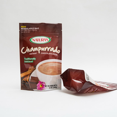 Stand-oben Beutel 340g Champurrado sofortige verpackende Tasche Hocolate mit Reißverschluss