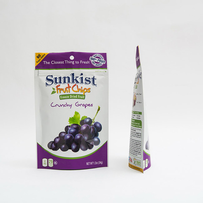 Frucht 1.2oz bricht VMPET-Stand herauf das Reißverschluss-Taschen-wiederversiegelbarer Beutel-Kunststoffgehäuse ab