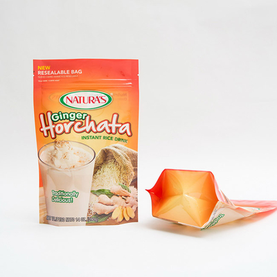 14OZ druckte Plastikstand herauf Beutel-sofortiger Reis-kundenspezifische Verpackentaschen mit Reißverschluss
