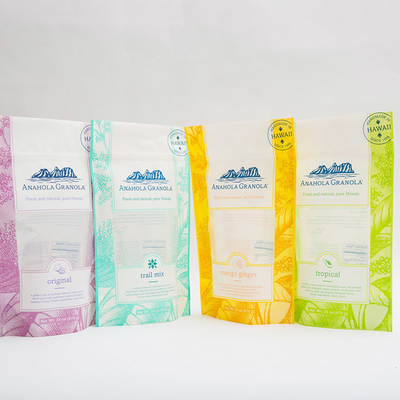Granola-kundenspezifische Plastiktaschen 24OZ Anahola für das Nahrungsmittelplastikbeutel-Verpacken der Lebensmittel