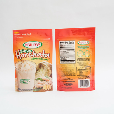14OZ druckte Plastikstand herauf Beutel-sofortiger Reis-kundenspezifische Verpackentaschen mit Reißverschluss