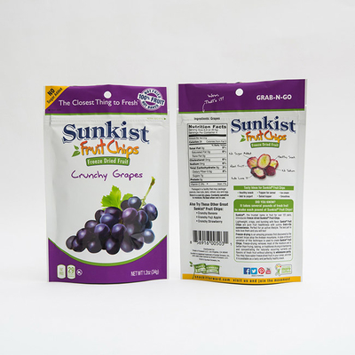 Frucht 1.2oz bricht VMPET-Stand herauf das Reißverschluss-Taschen-wiederversiegelbarer Beutel-Kunststoffgehäuse ab