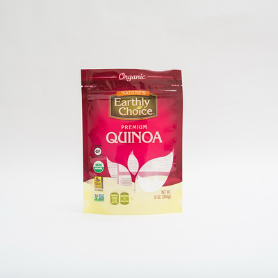 Stand der Quinoa-12OZ herauf die Beutel-Gravüre, die das kleine Plastikbeutel-Verpacken druckt