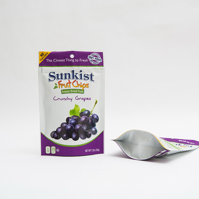 Frucht 1.2oz bricht VMPET-Stand herauf das Reißverschluss-Taschen-wiederversiegelbarer Beutel-Kunststoffgehäuse ab