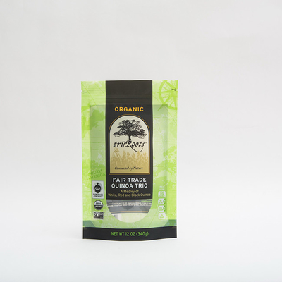 der Quinoa-12oz Zipbeutel Trio-Verpacken- der Lebensmittelder taschen-112micron für Nahrung