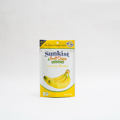 1.4oz trockene Banane Chips Food Packaging Recyclable Stand herauf Beutel mit Reißverschluss