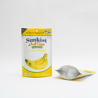 1.4oz trockene Banane Chips Food Packaging Recyclable Stand herauf Beutel mit Reißverschluss