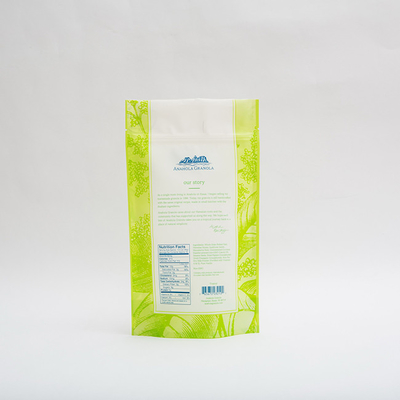 Granola-kundenspezifische Plastiktaschen 24OZ Anahola für das Nahrungsmittelplastikbeutel-Verpacken der Lebensmittel