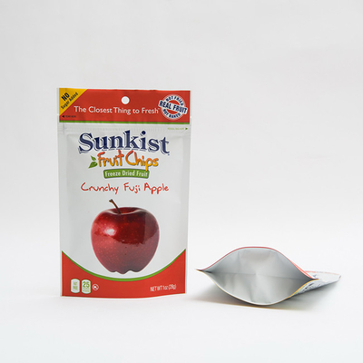 1OZ trockenes Apple Chips Stand Up Pouch Bag mit Zipverschluss-dem kundenspezifischen Ziptaschen-Verpacken