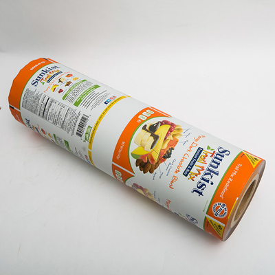 1000M Flexible Food Packaging Plastikhülle-Rolle Film-1.2oz für Verpackung für Mischungs-Frucht-Chips
