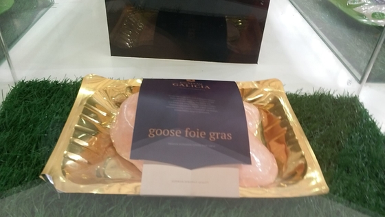 422mm goldener Thermoforming Film für Haut-Satz-Fleisch-Wurst-Verpackungs-Plastikhülle