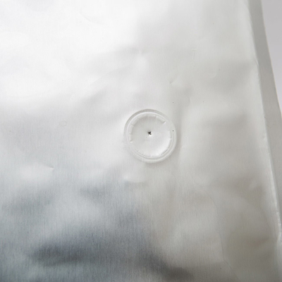 Das silberne ungedruckte Folien-Kaffee-Zipverschluss-Verpacken der Lebensmittel sackt Seitenkeil mit Ventil ein