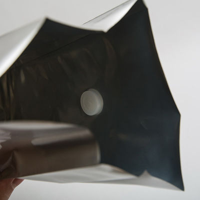 Das silberne ungedruckte Folien-Kaffee-Zipverschluss-Verpacken der Lebensmittel sackt Seitenkeil mit Ventil ein