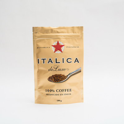 Kaffee-Verpackentaschen-Aluminiumfolie-Stand 100g AL7 herauf kundenspezifischen Kaffee Bean Bags