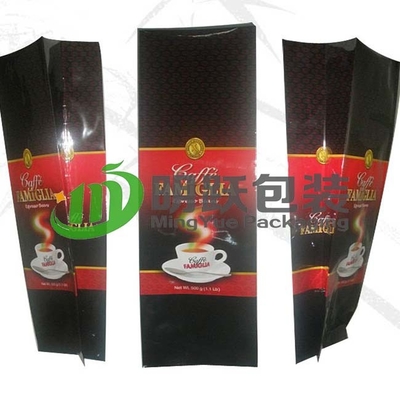 FOLIEN-Taschen der Viererkabel-Dichtungs-500g kundenspezifische Druckdes kaffee-PET12 mit Luftventil und Tin Tie