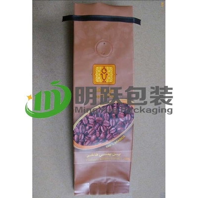 FOLIEN-Taschen der Viererkabel-Dichtungs-500g kundenspezifische Druckdes kaffee-PET12 mit Luftventil und Tin Tie