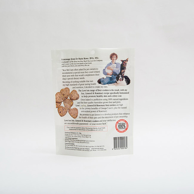 Stand 150g 70mm herauf Beutel-kundenspezifischen verpackenden kleinen Hund behandeln Verpackentaschen