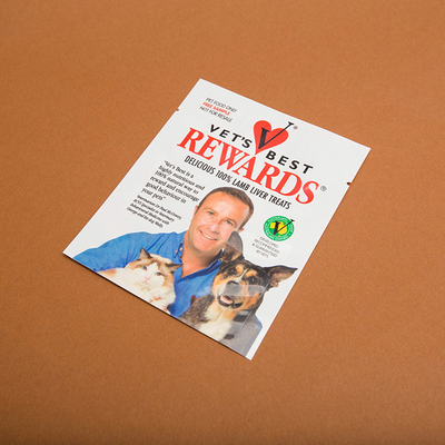 Stand 150g 70mm herauf Beutel-kundenspezifischen verpackenden kleinen Hund behandeln Verpackentaschen