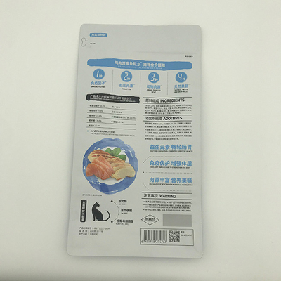 280 X 210MM flache Keil-Tasche PET12 Cat Food In Recyclable Packaging der Unterseiten-1.5kg