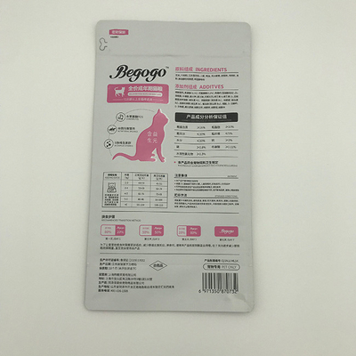 1.3kg Nahrung- für Haustiereverpackentasche mit Reißverschluss-Cat Food Stand Up Flat-Unterseiten-Keil